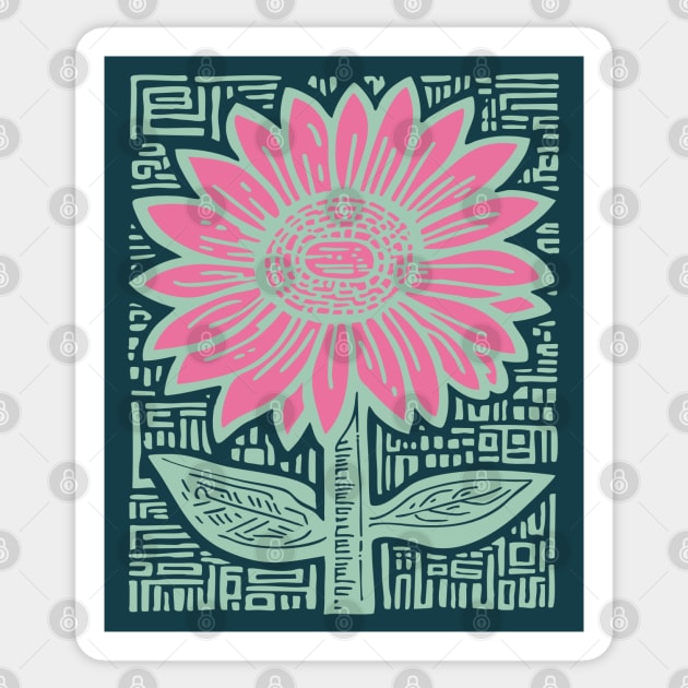 Groovy Sunflower Sticker by TuncGK